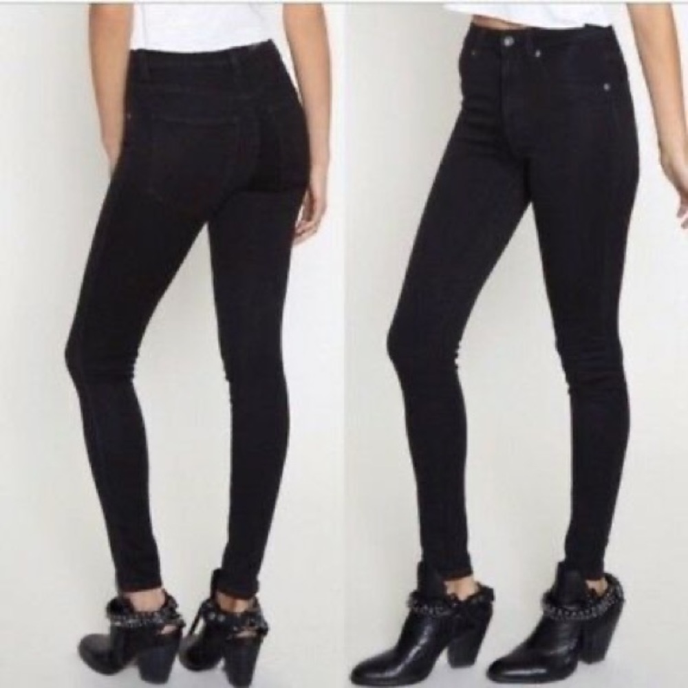Carmar High-Rise Black Skinny Jeans